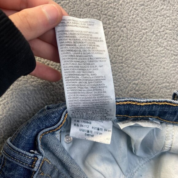 Levis 529 Blue Jeans Size 16 MMid Rise‎ Curvy Bootcut Stretch Denim,Casual - Picture 9 of 13